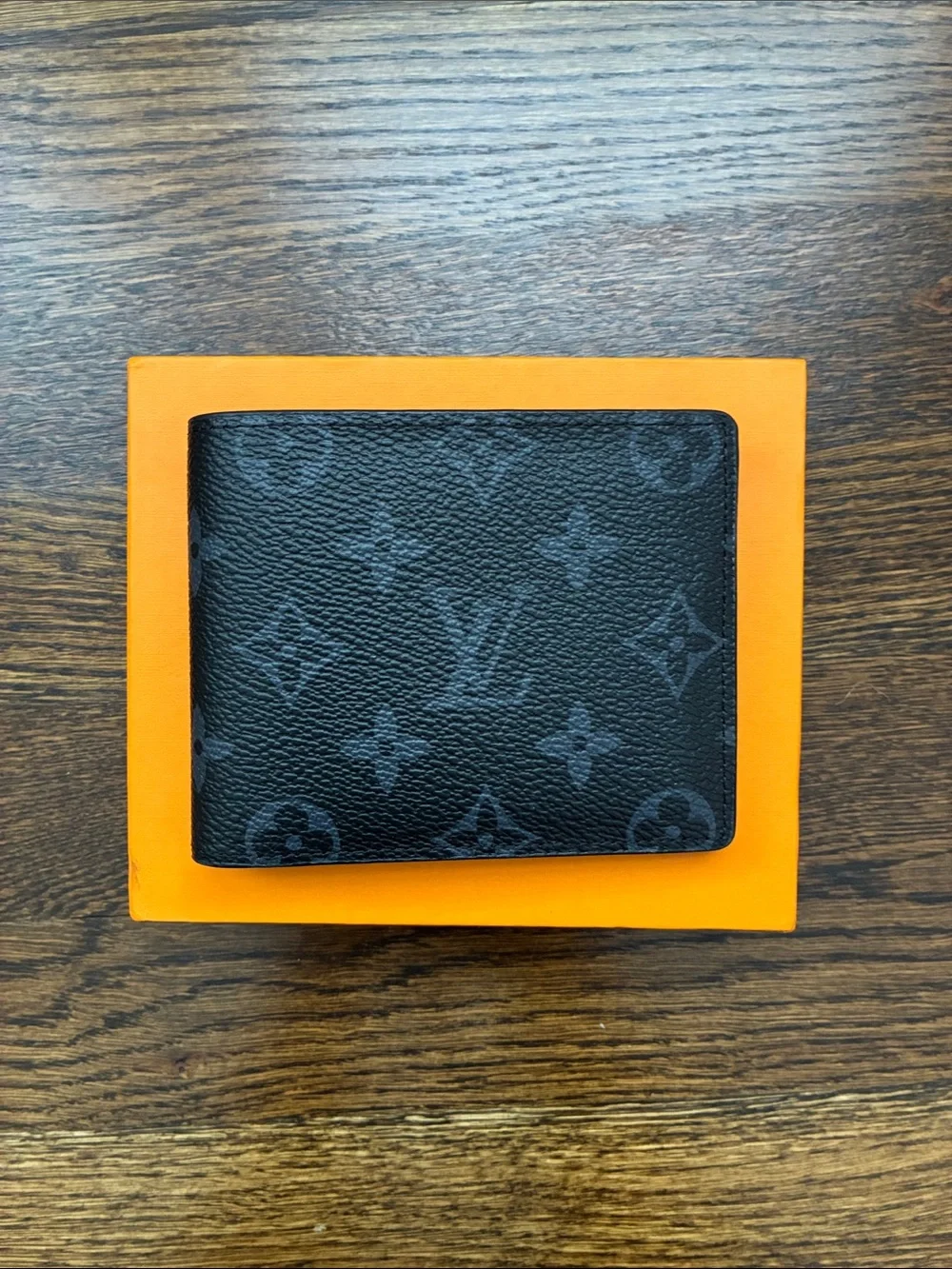Louis Vuitton Black Monogram Eclipse Canvas Men's Wallet